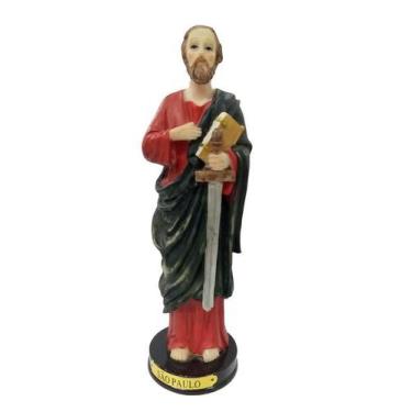 Imagem de Imagem São Paulo Resina Importada Religiosa 22cm - Zona Livre