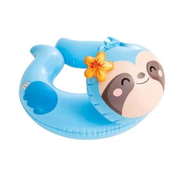 Imagem de Boia Redonda Inflável 58X55Cm Animal Azul Para Crianças