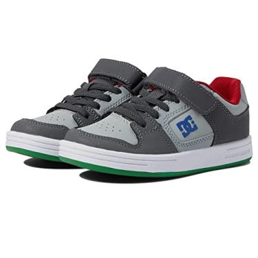 Imagem de DC Tênis de skate masculino Manteca 4 V casual, Cinza/Azul, 13 Little Kid