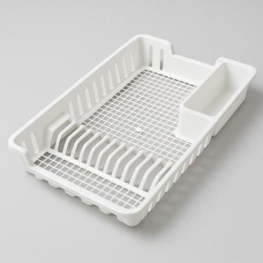 Imagem de Escorredor de Louças Cozinha Plástico - 12 Pratos PRETO / BRANCO / CIN