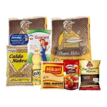 Imagem de Cesta Básica De Alimentos 11 Itens Alimentos Essencial - Higipack