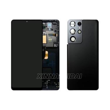 Imagem de Tela OLED De Tamanho Pequeno Para Samsung Galaxy S21 Ultra, Montagem D