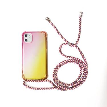 Imagem de Capa de telefone crossbody gradiente para samsung galaxy note8 note9 note10 s8 s9 s10 s20 plus s20 ultra s10e s7 borda cinta cabo capa, x3, para s9