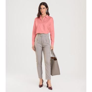 Imagem de Camisa Feminina manga longa Dianna Pitanga, G, Pitanga