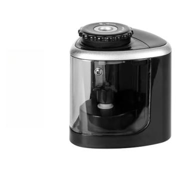 Imagem de Apontador Automático para Lápis 6-8mm de Mesa com Depósito - Prático e Eficiente, Ideal para Estudantes, Escritório e Desenho(Preto,2 kit)