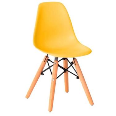 Imagem de Cadeira Eames Mini DSW Infantil - Tatu Bola Móveis, Amarelo