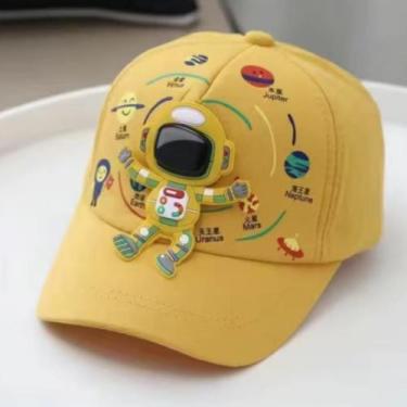 Imagem de Boné Infantil Aba Curva Astronauta Unissex Ajustável Estampa - lepzo, 