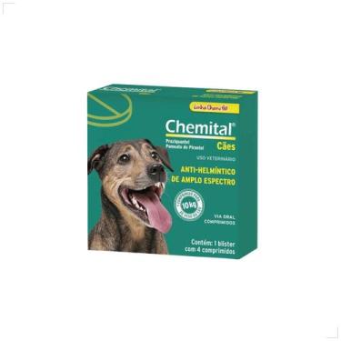 Imagem de Chemital Vermífugo para cães 4 comprimidos, 4comp