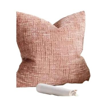 Imagem de Capa De Almofada Chenille 18x18 Polegadas Com Textura De Fio De Bambu,