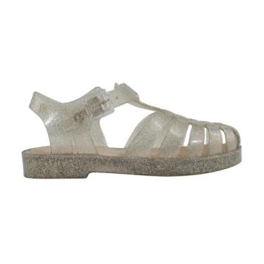 Imagem de Sandália Mini Melissa Possession Shiny Infantil Bege Glitter, Pa, Bege