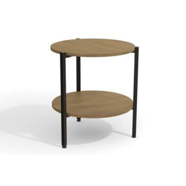 Imagem de Mesa Centro Sala Industrial LI017 Freijo/Preto - Kappesberg