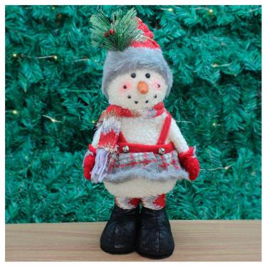 Imagem de Enfeite Boneco De Neve Natal Em Tecido 38cm