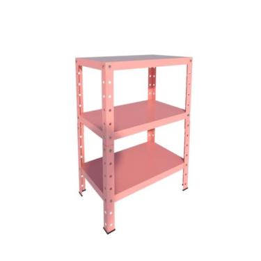 Imagem de Estante Aço Pequena P 45kg 3 Bandejas Bipartida 65cm x 30cm x 45cm Var
