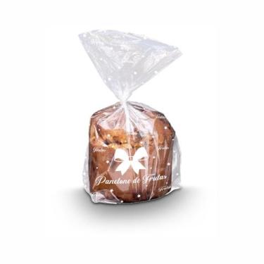 Imagem de Embalagem Plastica P/ Panetone Frutas 100gr C/ 500 Un - GENERICO