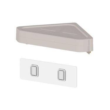 Imagem de Prateleira de Canto para Banheiro Eleve Bege - Ou