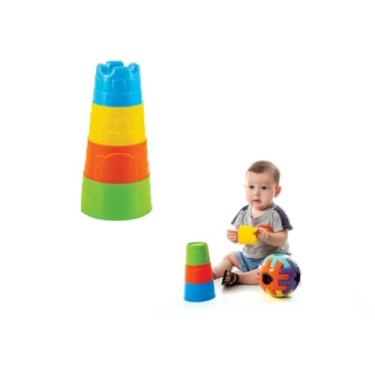 Imagem de Brinquedo Educativo Torre Baby Bebês Diversão Imaginação