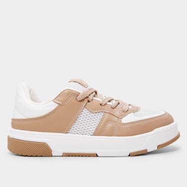 Imagem de Tênis Vizzano Básico Feminino, Branco, Bege, 38