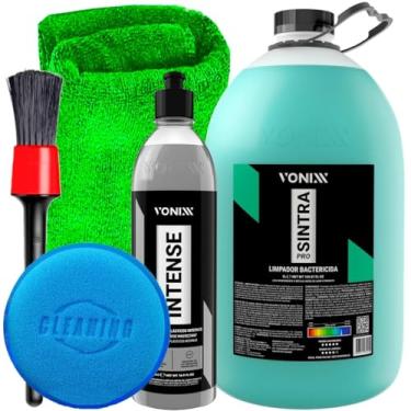 Imagem de Kit para Limpeza Interna APC Sintra Pro 5l Renovador de Plásticos Intense 500ml Vonixx e Acessórios Karbox