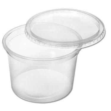 Imagem de Pote Plástico Redondo Com Tampa 250Ml Bolo De Pote C/432