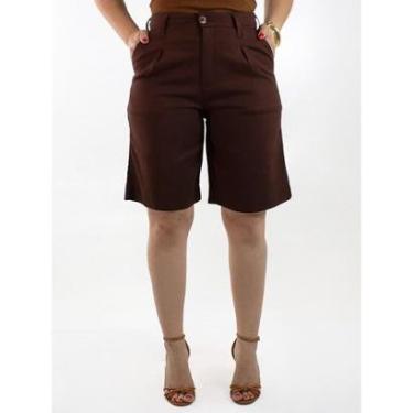 Imagem de Bermuda Jorts Feminina Linho Cintura Alta Elastano Anticorpus-Feminino