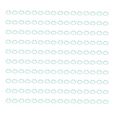 Imagem de Anéis fichários pe premium, 160 peças, anéis de livro de plástico duráveis ​​para escritório, armazenamento doméstico, chaveiros, organização de documentos (HYH-15 (verde))