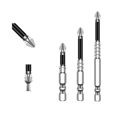 Imagem de Bit Phillips De Aço Duro K5 S2 Com Revestimento Preto Antiderrapante E