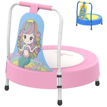 Imagem de Mini Trampolim Infantil LANGXUN Presente de Aniversário para Bebês e Crianças Ideal par...