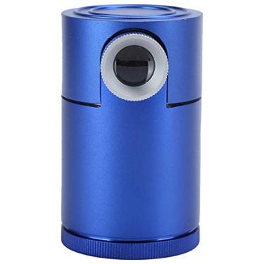 Imagem de Lupa de diamante, visor de alumínio ajustável com 3 grupos de lentes para imagens claras, mesa de objetiva flocada para observação de joias (azul)
