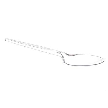 Imagem de Colher Descartável para Refeição Cristal com 50 Unidades Prafesta