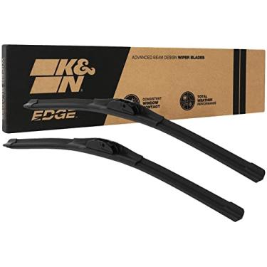 Imagem de K&N Lâminas de limpador EDGE: desempenho para todos os climas, contato superior do para-brisa, tecnologia de limpeza sem riscos: 56 cm (pacote com 2)