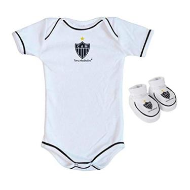 Imagem de Body e Pantufa Atlético Mg Branco - Torcida Baby