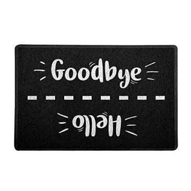 Imagem de Capacho/Tapete 60x40cm - Hello Goodbye Preto
