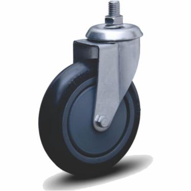 Imagem de Rodízio Colson Giratório 4P com Espiga e Roda Borracha Capacidade 90Kg