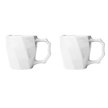 Imagem de Caneca Porcelana Cerâmica Louça lisa 260 ml Para Café Leite Chá Cores Variadas - Kit 2 unidades (Canecas Brancas)