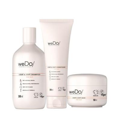 Imagem de Wedo Light & Soft Shampoo 300ml, Cond 250ml, Másc 150ml - Wella