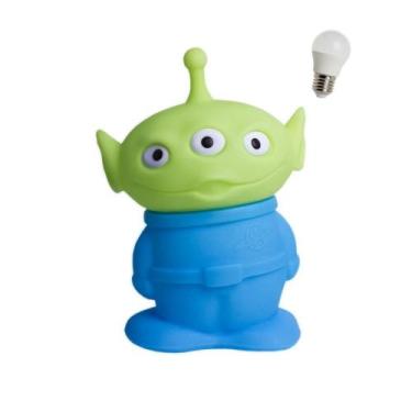 Imagem de Luminária Infantil Alien Toy Story Disney Com Lâmpada Led Abajur Decor