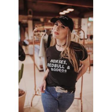 Imagem de Camiseta Horses, Redbull & Rodeo - Cowgirls Only Club