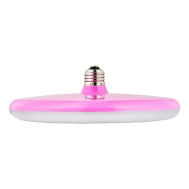 Imagem de Sunlite Lâmpadas LED UFO pendentes, 15 watts, 1250 lúmens, branco quente 3000K, base média E26, 120 Volts, ângulo de feixe de 110 graus, listado na UL, interior, rosa