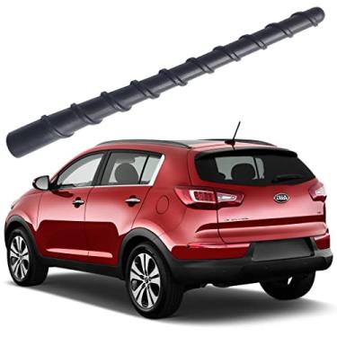 Imagem de Antena espiral flexível de borracha de 17,8 cm para Kia Sportage (2006-2015), antena Kia Sportage, à prova de lavagem de carro – Substituição interna de mastro de antena de bobina de cobre