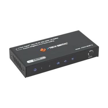 Imagem de J-Tech Digital Divisor HDMI 1 entrada 2 saídas 4K 120Hz 8K 60Hz, divisor HDMI 2.1 suporta downscale 8K para 4K 1080P, 3 modos EDID, compatível com HDCP compatível com HDR e Dolby Vision [JTECH-8KSP12]