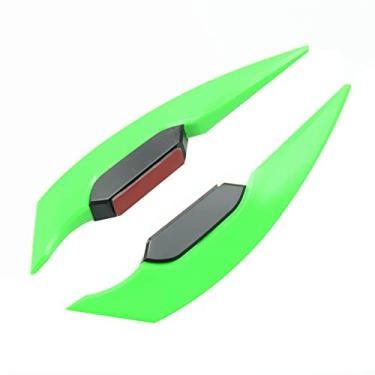 Imagem de 2 peças Winglets de motocicleta Zcargel Spoiler dianteiro lateral aerodinâmico kit universal asa de vento fixa para a maioria das motocicletas elétricas scooters