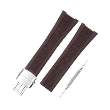 Imagem de SANDEIN Pulseira de relógio compatível com Patek Philippe Nautilus 5711 5712 5712G 5726 5980, pulseira de substituição de borracha de silicone macio para pulseiras de relógio Patek Philippe Nautilus