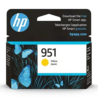 Imagem de Cartucho de tinta amarela original HP 951 | Funciona com HP OfficeJet 8600, HP OfficeJet Pro 251dw, 276dw, 8100, 8610, 8620, 8630 Series | Elegível para tinta instantânea | CN052AN