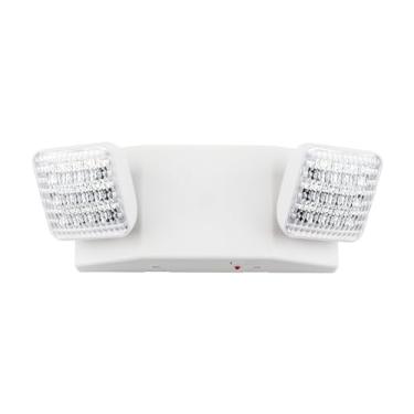 Imagem de LIT-PaTH Luminárias de emergência LED com 2 cabeças de LED e baterias de reserva - Luz de saída padrão dos EUA, qualificada UL 924 e CEC, tensão 120/277, pacote com 1