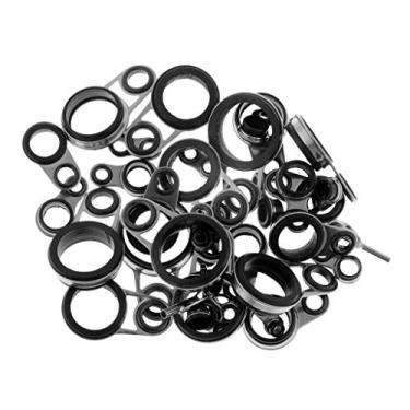 Imagem de Baosity Conjunto de 37 peças de guias de vara de pesca telescópicas de tamanhos variados