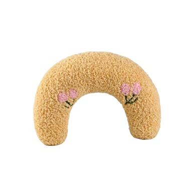 Imagem de Ioensy Almofada de pescoço para animais de estimação, de mastigar, almofada de cama, brinque interativos, travesseiro de dormir para, Amarelo