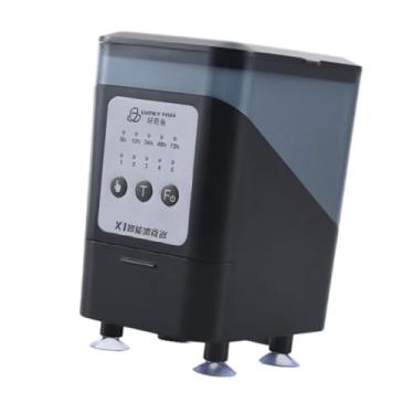Imagem de Generic Alimentador automático de peixes, alimentador de peixes de aquário, instalação de ventosa, dispensador automático de alimentação com temporizador, sem display digital