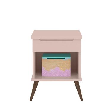 Imagem de Mesa De Apoio Retrô Alice Rosa Acetinado - Phoenix Baby