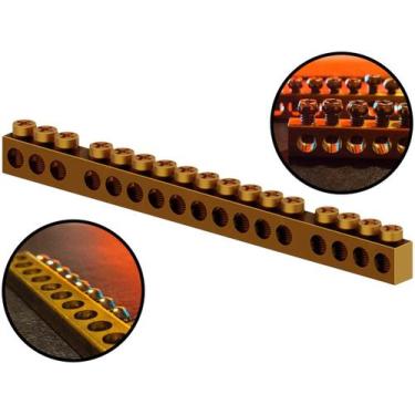 Imagem de Barramento Para Quadro De Distribuição Neutro/Terra 12/16 Disjuntores 