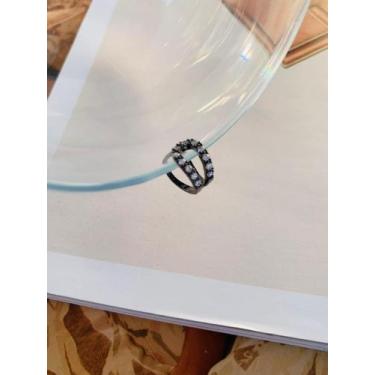 Imagem de Piercing fake piercing de pressão cravejado strass folheado - Dondocas